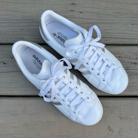 adidas Coast Star White Silver Metallic shoes size 7 - Picture 4 of 14